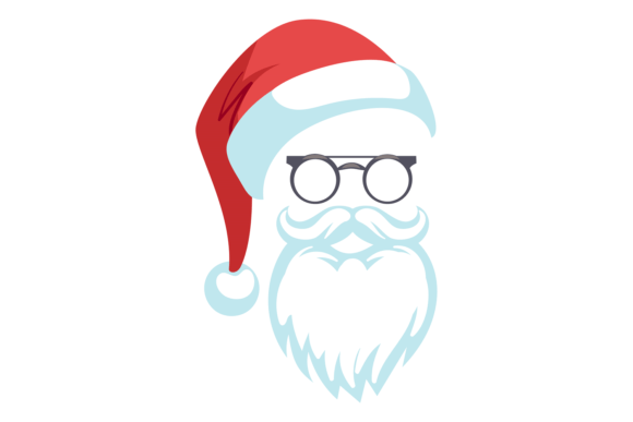 Christmas Photo Booth Symbols: Santa Cla Illustrations