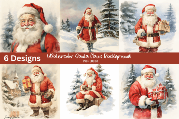 Christmas Santa Claus Backgrounds: Illustrations Review