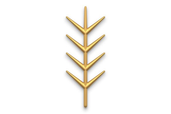 Christmas Tree Twig 3d Illustration for Branding