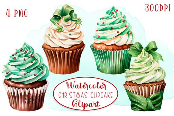 Funny Christmas Cupcake Sublimation Illustrations Review