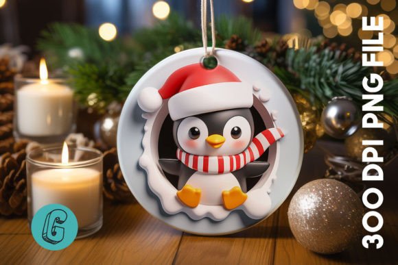 Penguin Christmas Ornament Front 84: Illustrations Review
