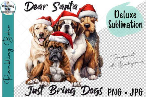 Review: Happy Christmas Santa Dogs Illustrations