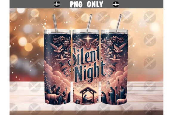 Review: Silent Night Tumbler Wraps PNG Illustrations