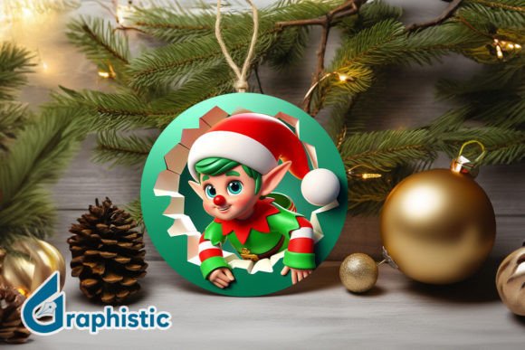 Reviewing 3D Cute ELF Christmas Ornament F 134 for Holiday Projects