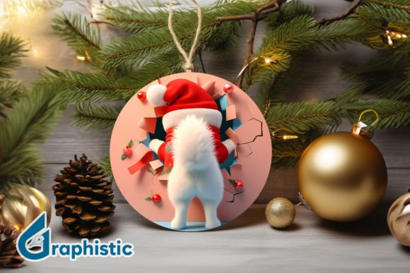 Reviewing 3D Dog Christmas Ornament Back 23