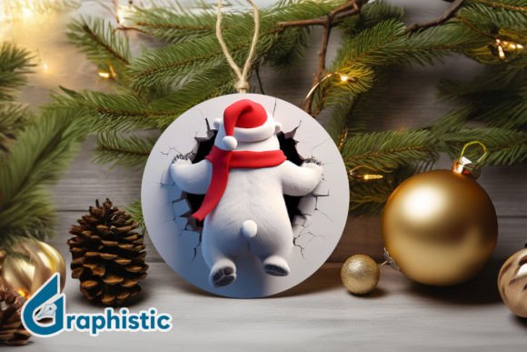 Reviewing 3D Polar Bear Christmas Ornament B 105