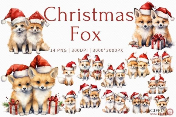 Reviewing the Christmas Cute Fox Watercolor Clipart